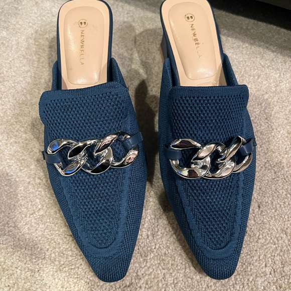 NewBella MOUSSE FIT Pointed Toe Women Heeled Mules in Blue Color - 8.5 - Picture 11 of 12